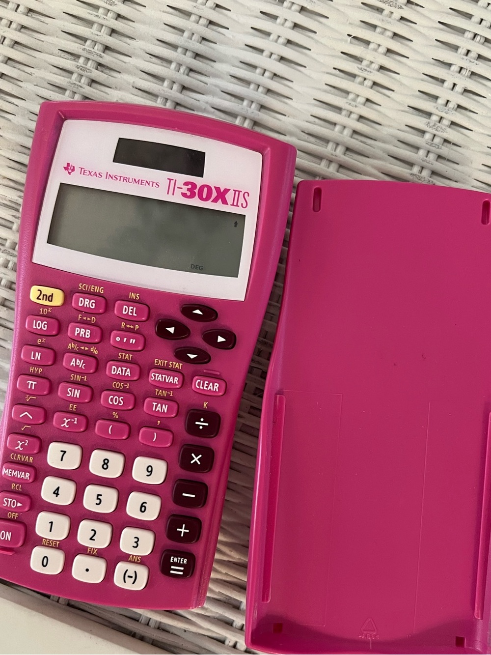 Texas Instruments TI-30X IIS Scientific Calculator in Bright Pink